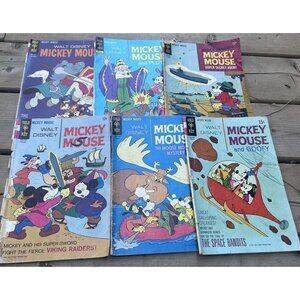 Walt Disney Mickey Mouse Comic Books and Goofy Lot Of 6 Published by Walt Disney